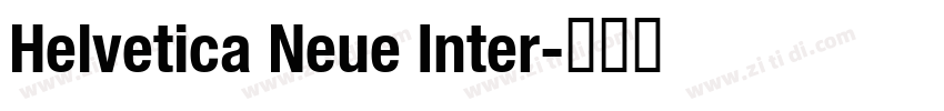 Helvetica Neue Inter字体转换